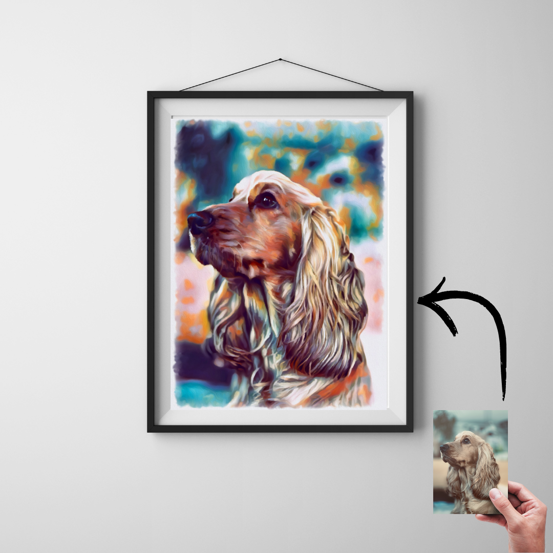 Custom Pet Portrait Painting